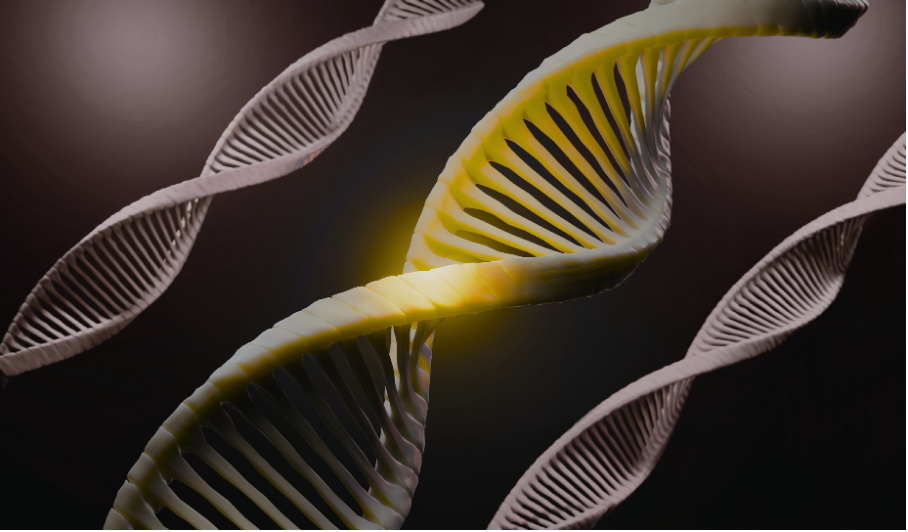 Abstrakter DNA-Strang als Symbol für die Grundhaltung von Ready4nexxt.